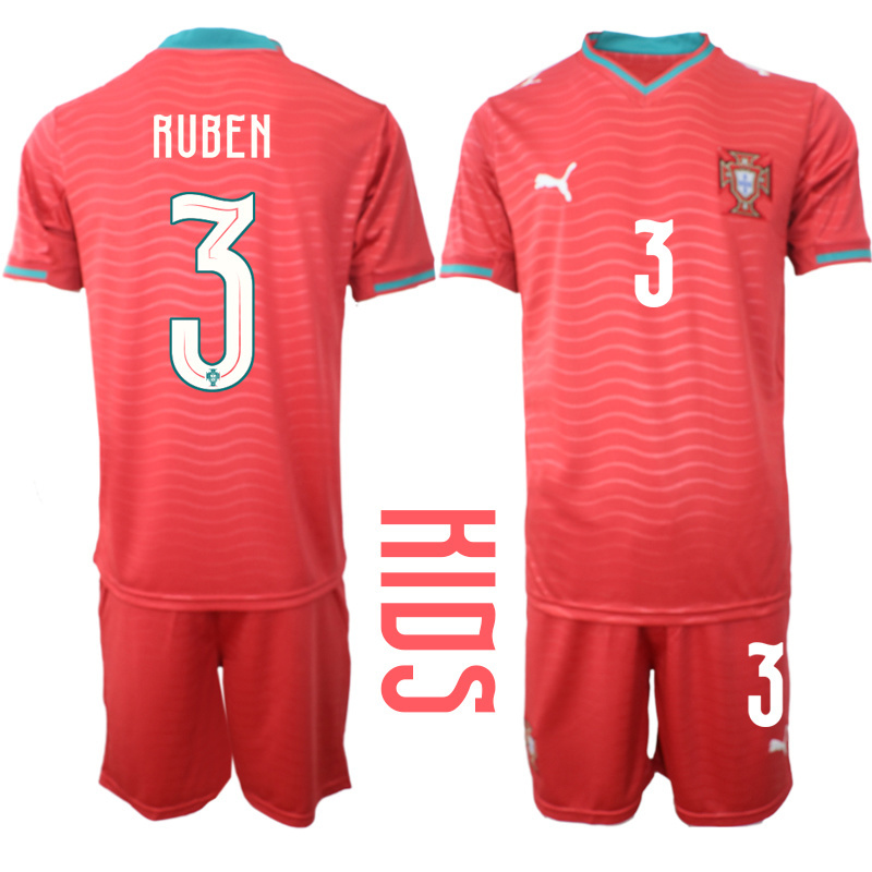 Youth Portugal home #7 style 2026 World Cup Soccer jersey